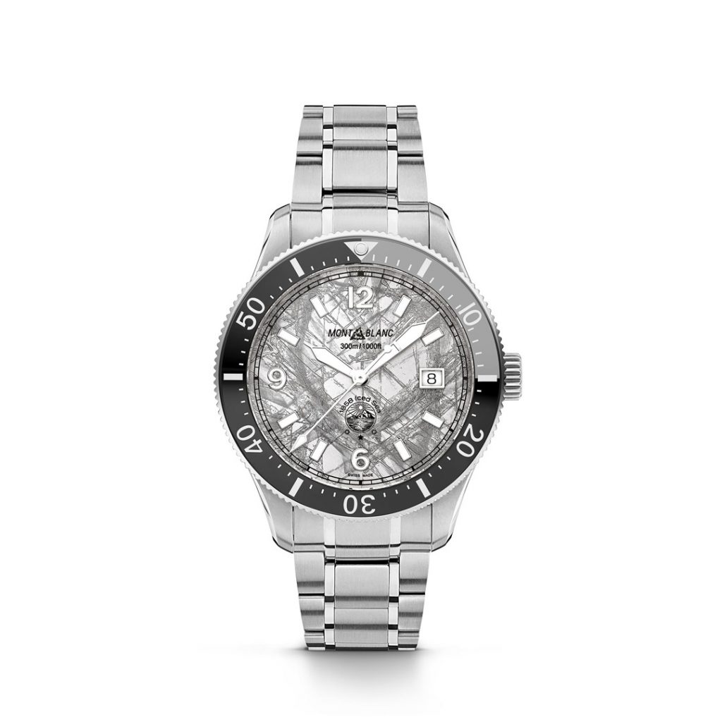 130793 MONTBLANC 1858系列Iced Sea日期顯示自動腕錶，NT105500