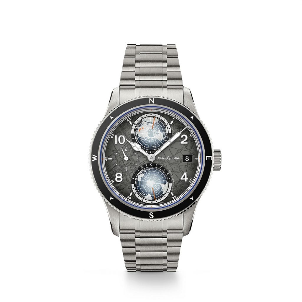 130982 MONTBLANC 1858系列Geosphere世界時間零氧腕錶The 8000，NT234100