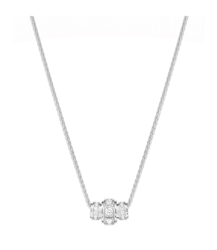 PIAGET Possession系列18K白金宮廷式雕刻飾紋鑽石項鍊，建議售價NT403000 G33PI400拷貝 1