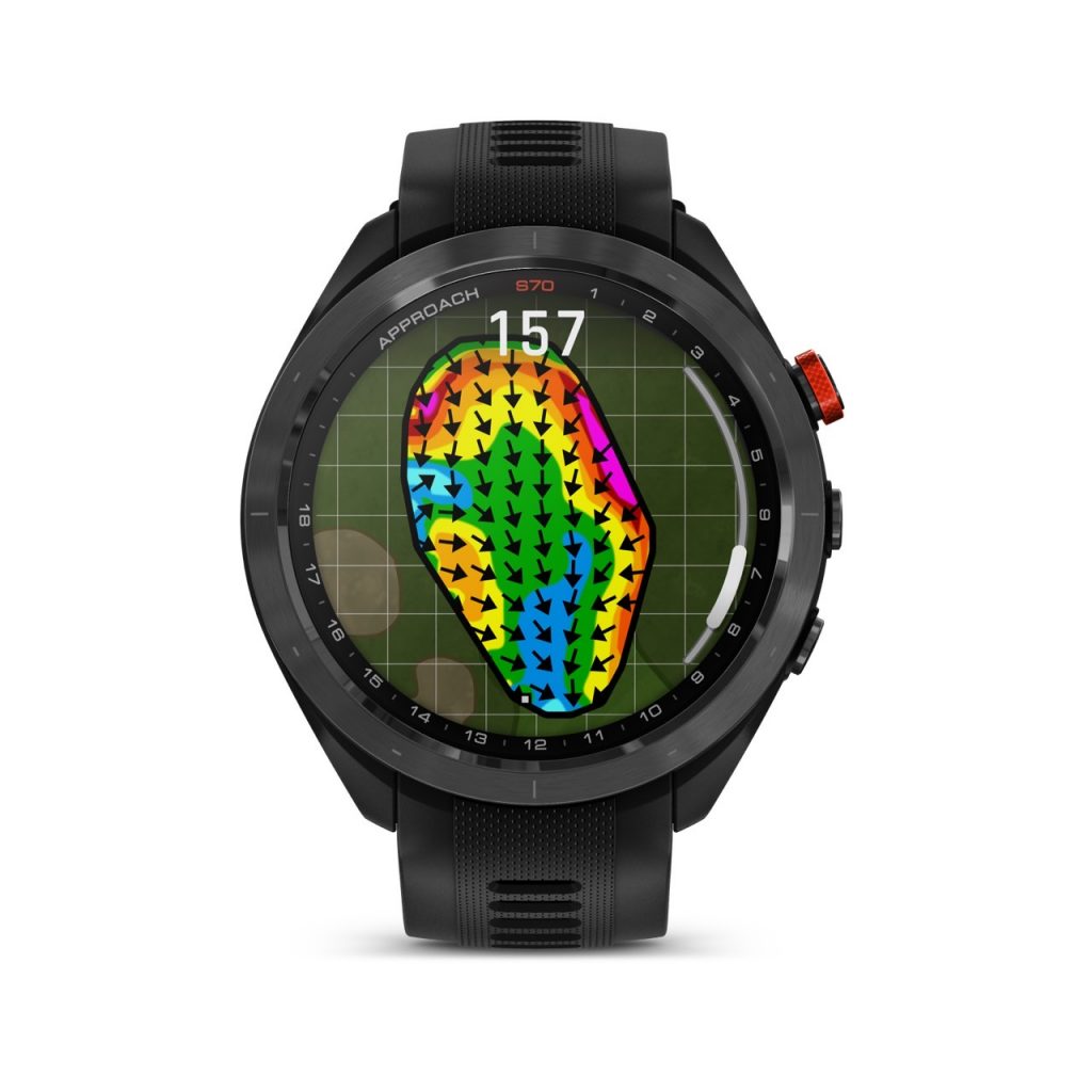 Garmin Approach S70透過果嶺地形資料，規劃最佳擊球攻略