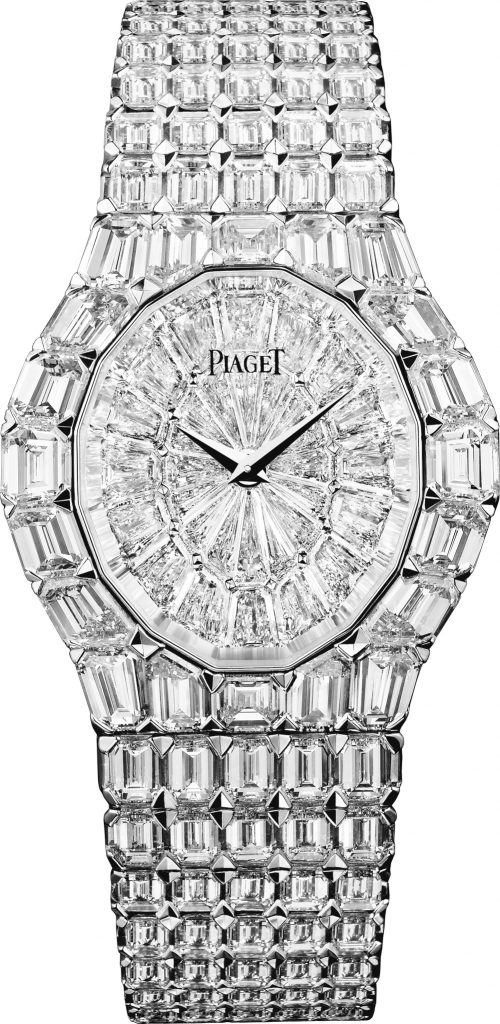 PIAGET Aura系列18K白金鑽石頂級珠寶腕錶，建議售價約NT47100000 G0A00685