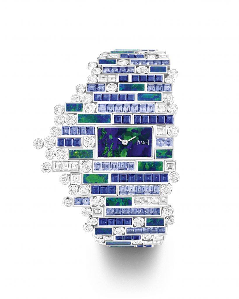 PIAGET Wings of Light頂級珠寶系列18K白金黑蛋白石藍寶石珠寶腕錶，建議售價約NT18000000 G0A45250