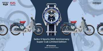 Seiko 5 Sports X Honda Super Cub 2023聯名錶款 – SRPK37K1 NT14500。