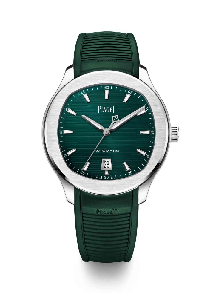 PIAGET Polo系列礦石綠日期顯示精鋼腕錶，建議售價約NT421000 G0A480221