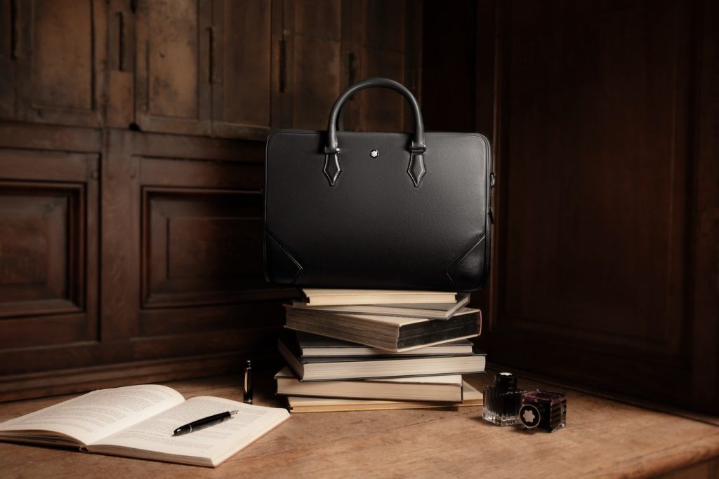 03.MONTBLANC 大師傑作皮件系列：公事包典雅灰