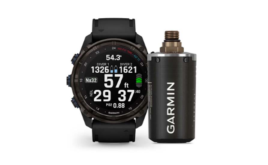 Garmin Descent Mk3i 利用SubWave潛聲納技術開發全新水下雙向文字訊息傳輸功能，相較過往使用傳統手語、手寫板、潛水搖鈴等方式更為精準省力 1