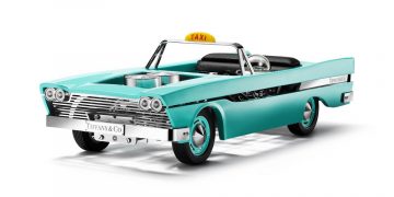 Tiffany TAXI 復古計程車造型座鐘
