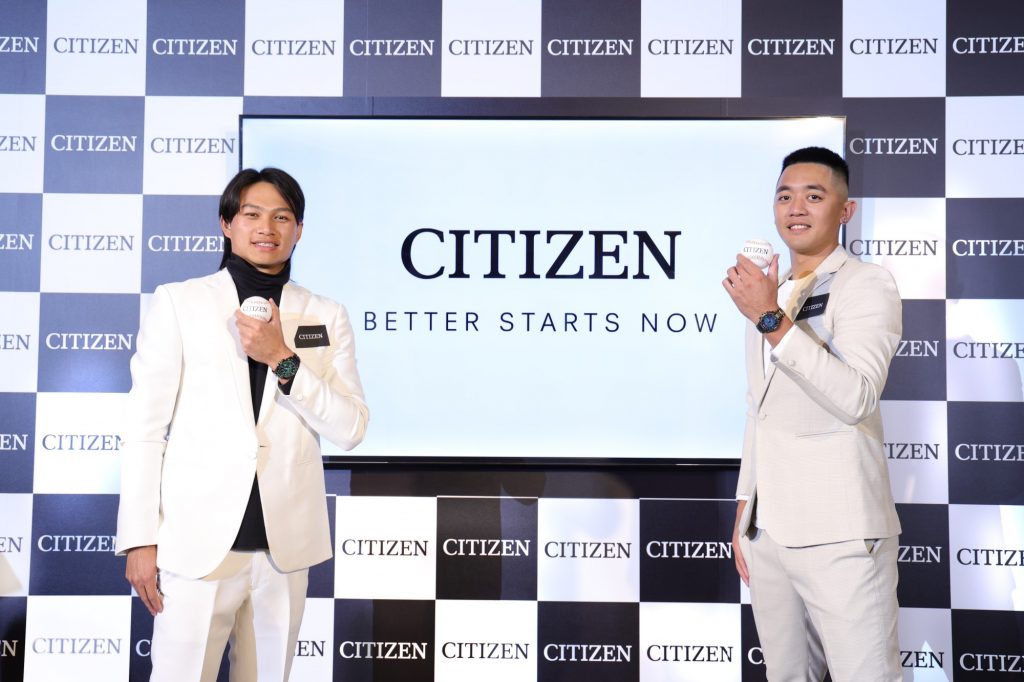 CITIZEN 邀請台灣體壇新星拿莫．伊漾及徐若熙站台，詮釋最豐沛能量的光動能全球電波腕錶，並一同投出2024好運直球