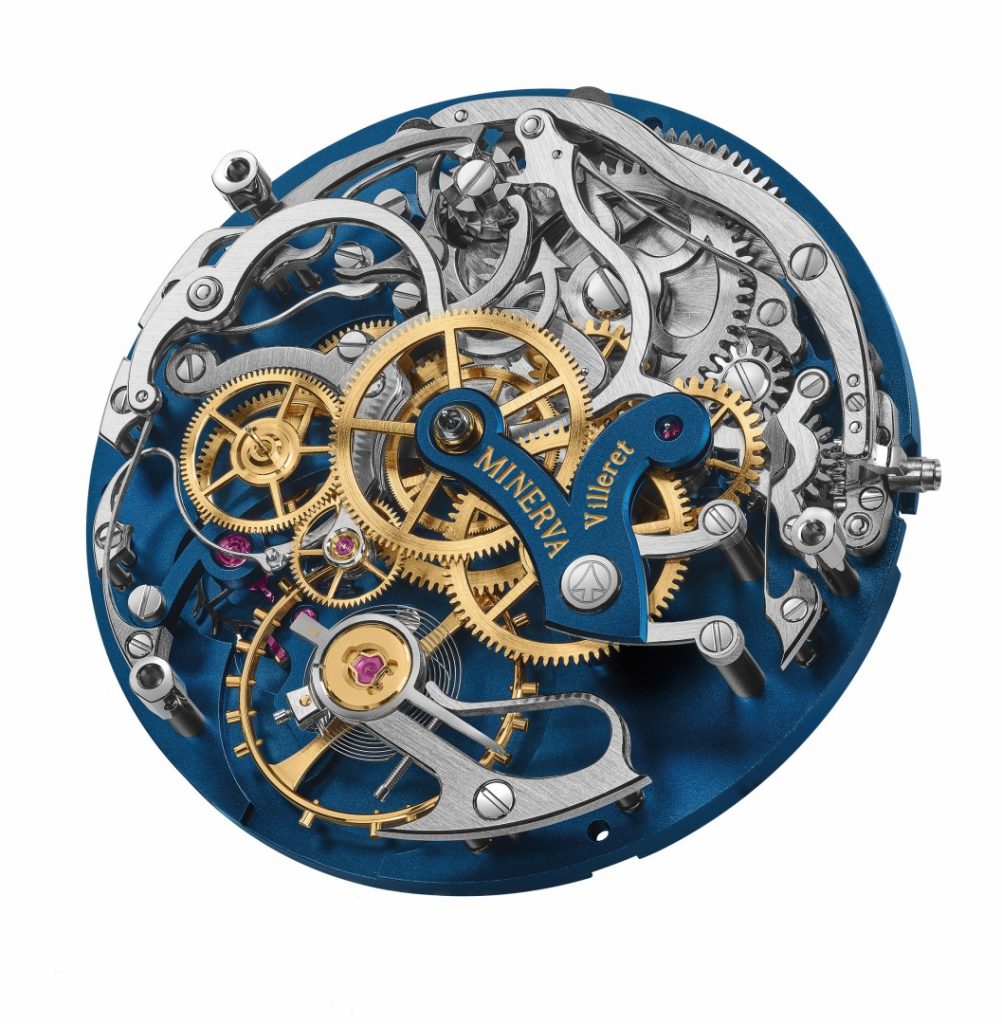 MB133296 MONTBLANC 1858系列單按把計時腕錶Unveiled Minerva限量款100，搭載全新MB M17.26機芯