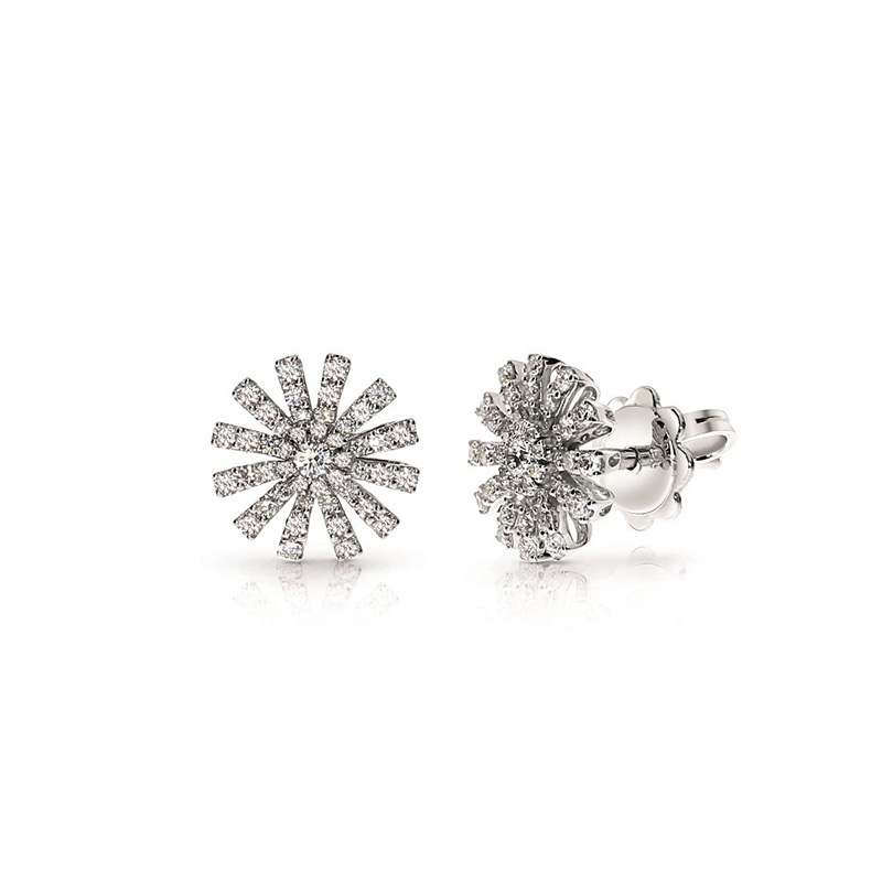 DAMIANI Margherita瑪格麗特18K白金耳環，價格請店洽。