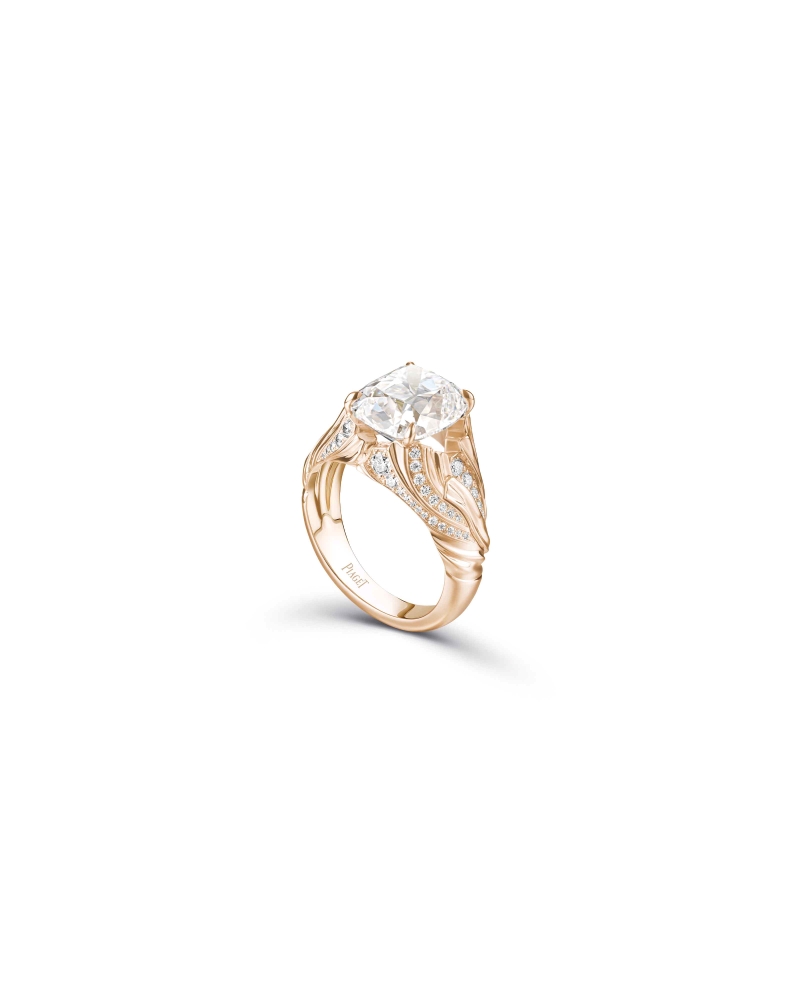 PIAGET Metaphoria 0005 PIAGET Metaphoria頂級珠寶系列 Alata 18K玫瑰金鑽石戒指，建議售價約NT26900000 G34Q0954