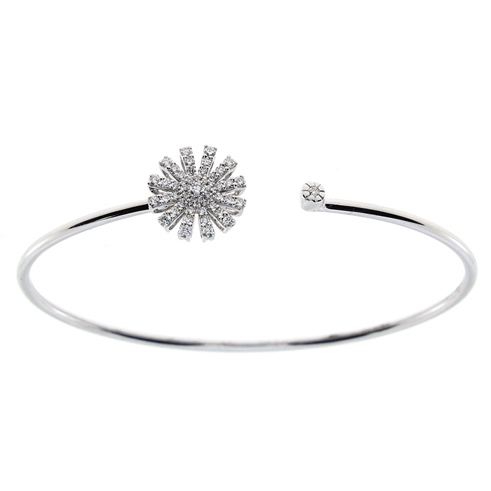 DAMIANI Margherita瑪格麗特系列18K白金鑽石手環，參考價格NT 135900