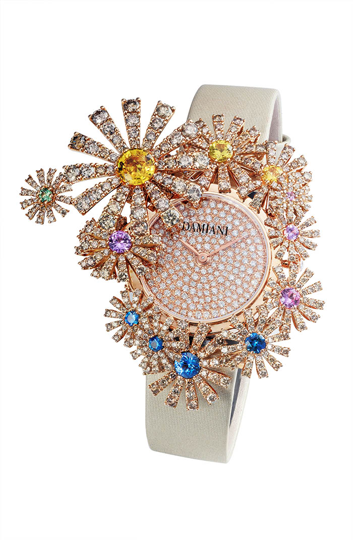 DAMIANI Masterpiece Margherita Secret Garden 18K玫瑰金高級訂製珠寶神祕錶，價格請請店洽。