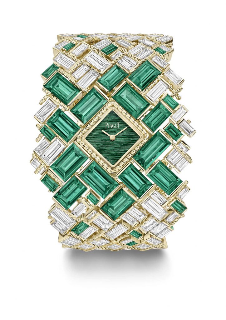 PIAGET Essence of Extraleganza頂級珠寶暨腕錶系列18K黃金祖母綠鑽石腕錶，價格未定 G0A49157
