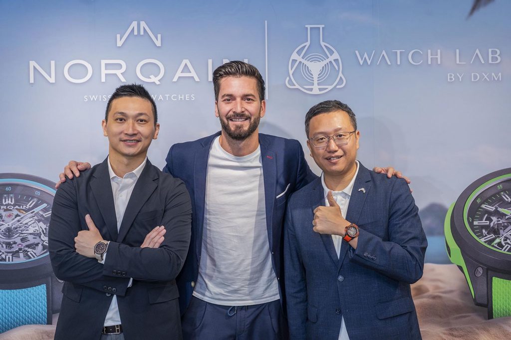 左起：大西門鐘錶Sam 品牌副總裁 Tobias Kuffer 品牌亞洲區GM Eugene Lau