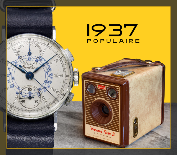 resized 1937年威利．百年靈（Willy Breitling）Populaires系列腕錶。
