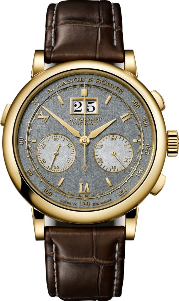 圖1. A. Lange Sohne「Datograph Handwerkskunst」計時碼錶，18K黃金款限量25枚