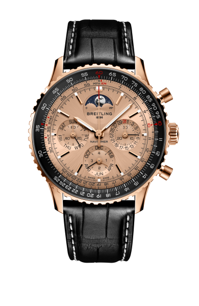 百年靈Navitimer B19 43航空計時萬年曆腕錶140週年限量版，建議售價NT 1967000
