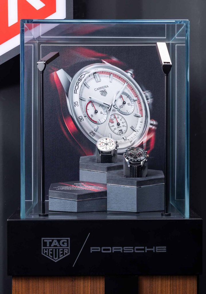 TAG Heuer泰格豪雅x Porsche保時捷聯合特展於板橋大遠百盛大登場，現場展出多款聯名腕錶 3
