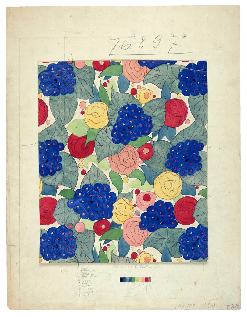 花卉研究（Flowers Study）法國，1913年 巴黎裝飾藝術博物館