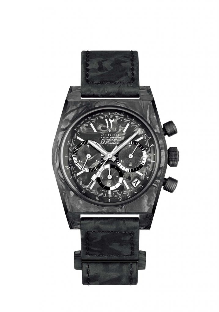 ZENITH真力時CHRONOMASTER Revival A3818 Cover Girl Carbon碳纖維復刻版限量腕錶，全球限量發行150只，建議售價NT 469500