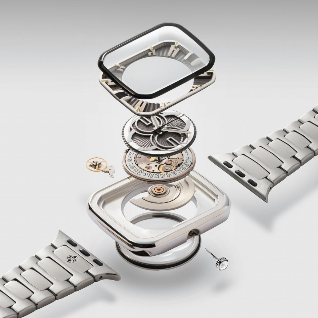 腕錶的尺寸與Apple Watch 45mm相同，可與Golden Concept旗下全系列的錶殼、錶帶等配件無縫整合。