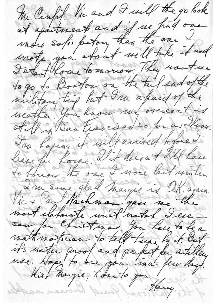 18 Letter from Harry S. Truman to his wife from 1939 Credit Harry S. Truman Library