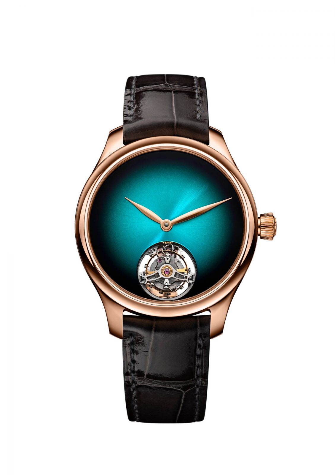 HMoser 1804 0406 Endeavour Tourbillon RG Blue Lagoon Concept SDT W