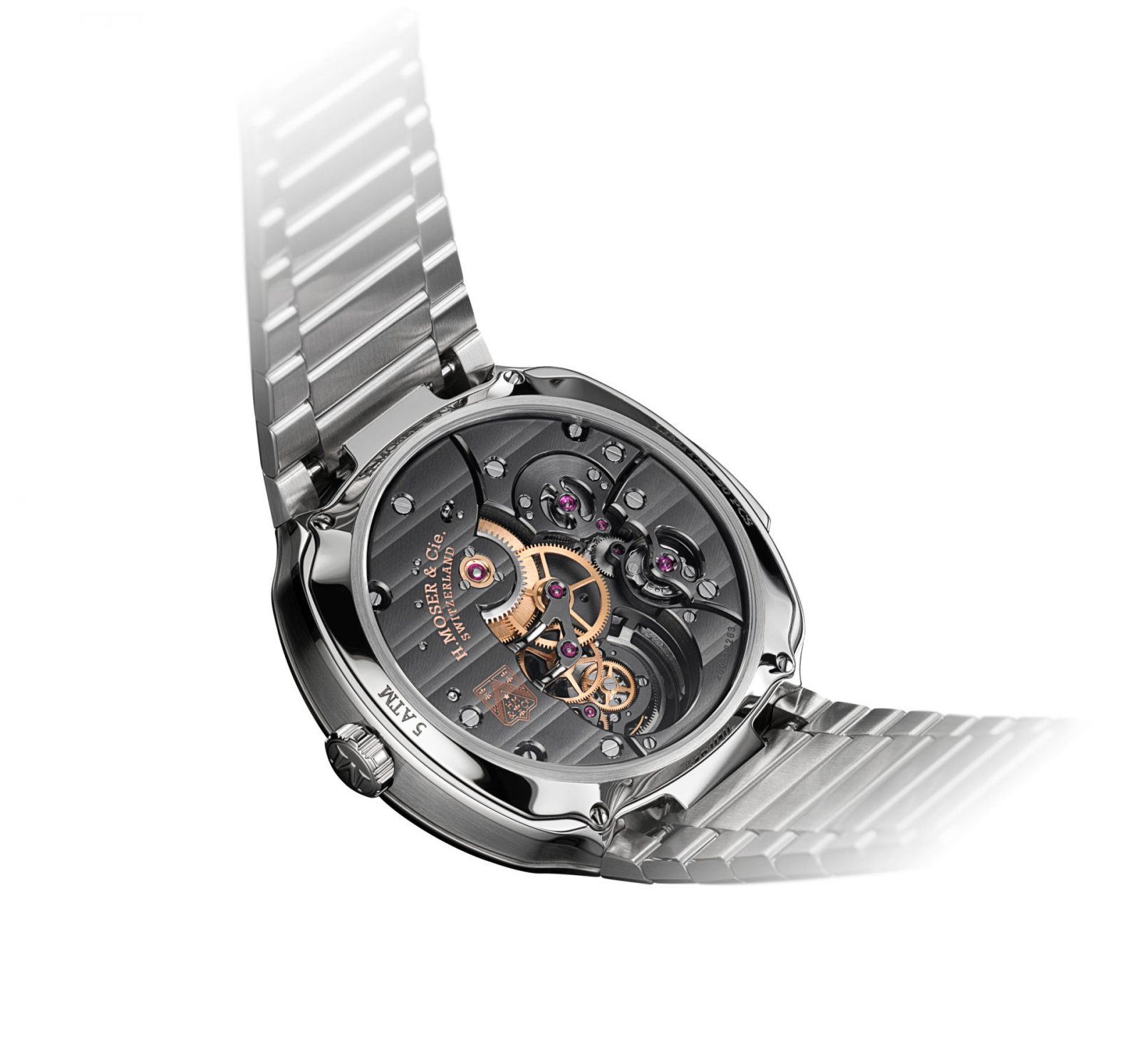 HMoser 6905 1200 Streamliner Minute Repeater ST AquaBlue Caseback W