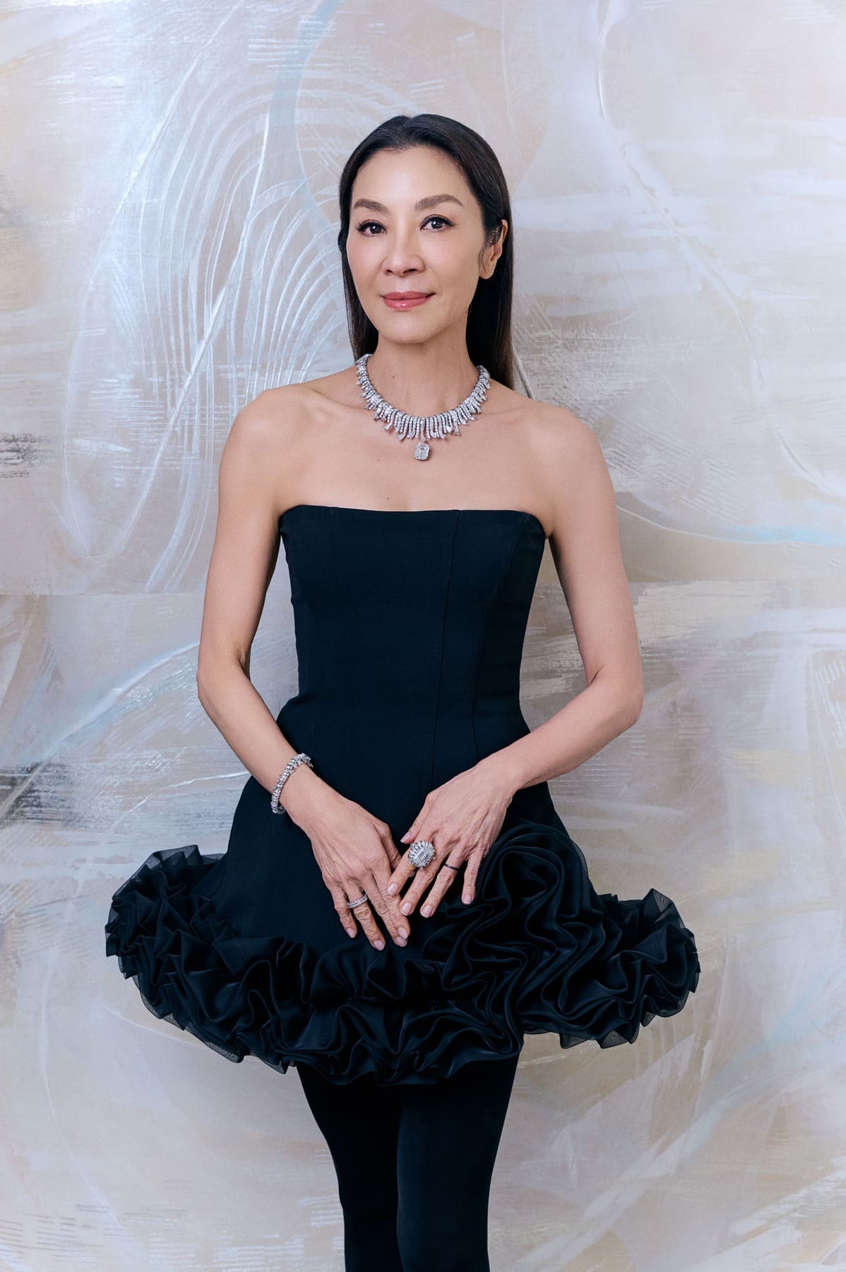奧斯卡影后暨品牌好友楊紫瓊配戴Blue Book：Tiffany Céleste—The Shooting Star系列預覽Tiffany Co. 蒂芙尼台北101旗艦店