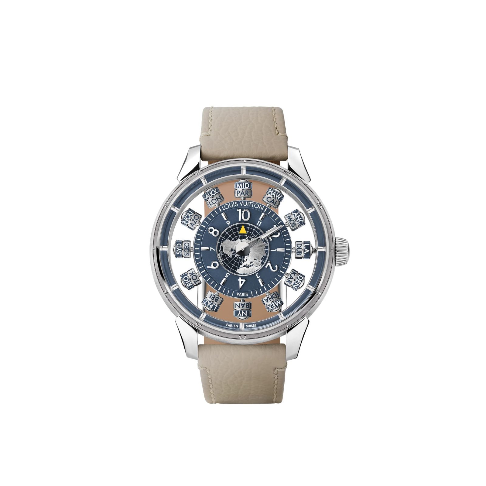 【新品】Tambour Taiko Spin Time Air Antipode，自動機芯，42.5毫米，白K金 建議售價3620000 W9WG21