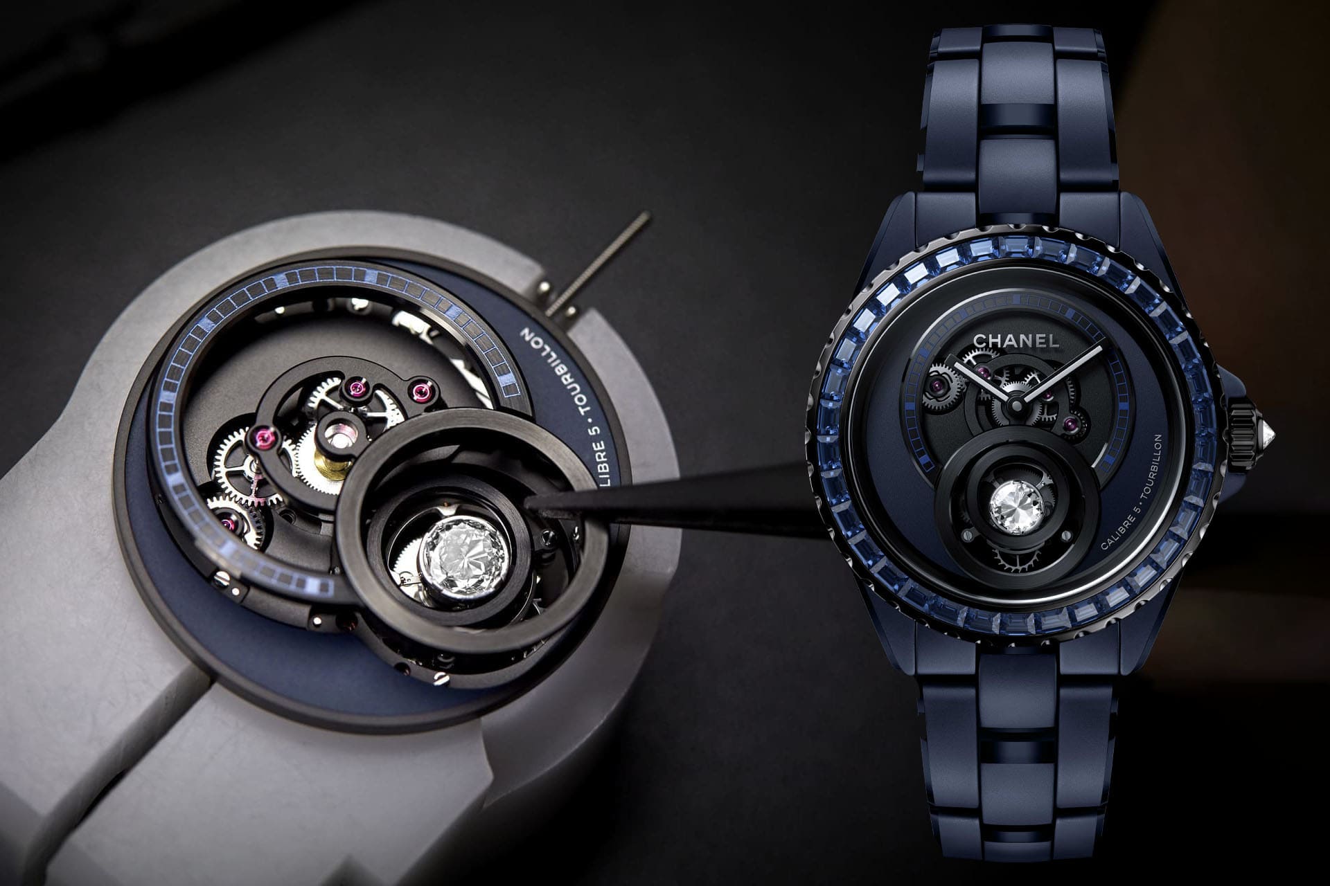 J12 BLEU DIAMOND TOURBILLON SAVOIR FAIRE 5 FOR DIGITAL JPEG HAUTE DEFINITION
