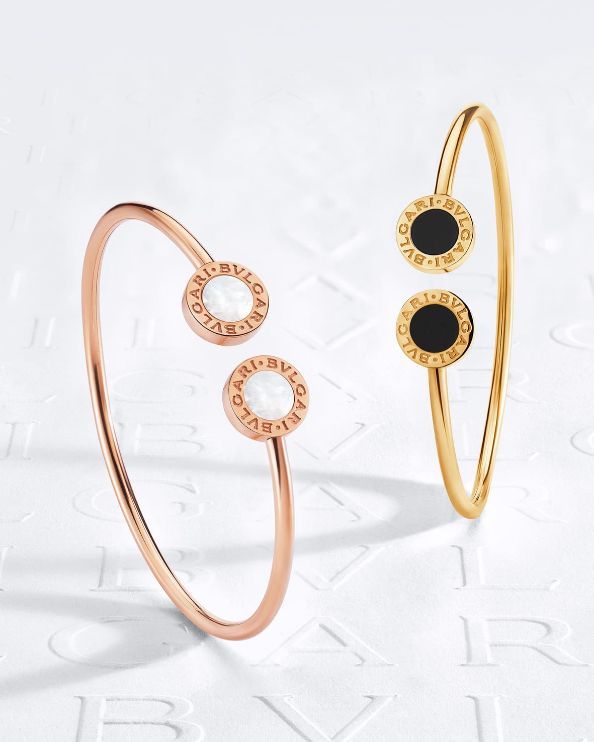 BVLGARI BVLGARI系列 玫瑰金手環與黃K金手環 BR860205BR860572 形象圖