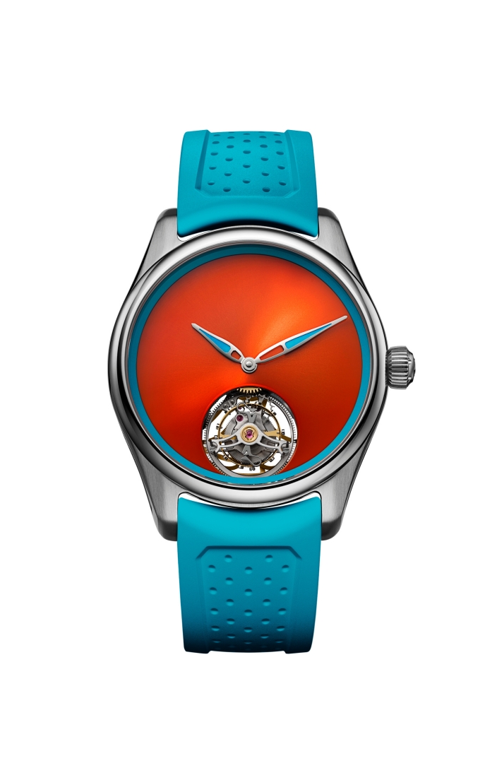 HMoser 3805 1200 Pioneer Tourbillon ST Spiced Aqua SDT W