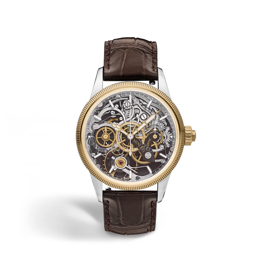 MB134281 MONTBLANC Unveiled Minerva全新1858系列單按把計時腕錶限量版100，建議售價約NT1522000