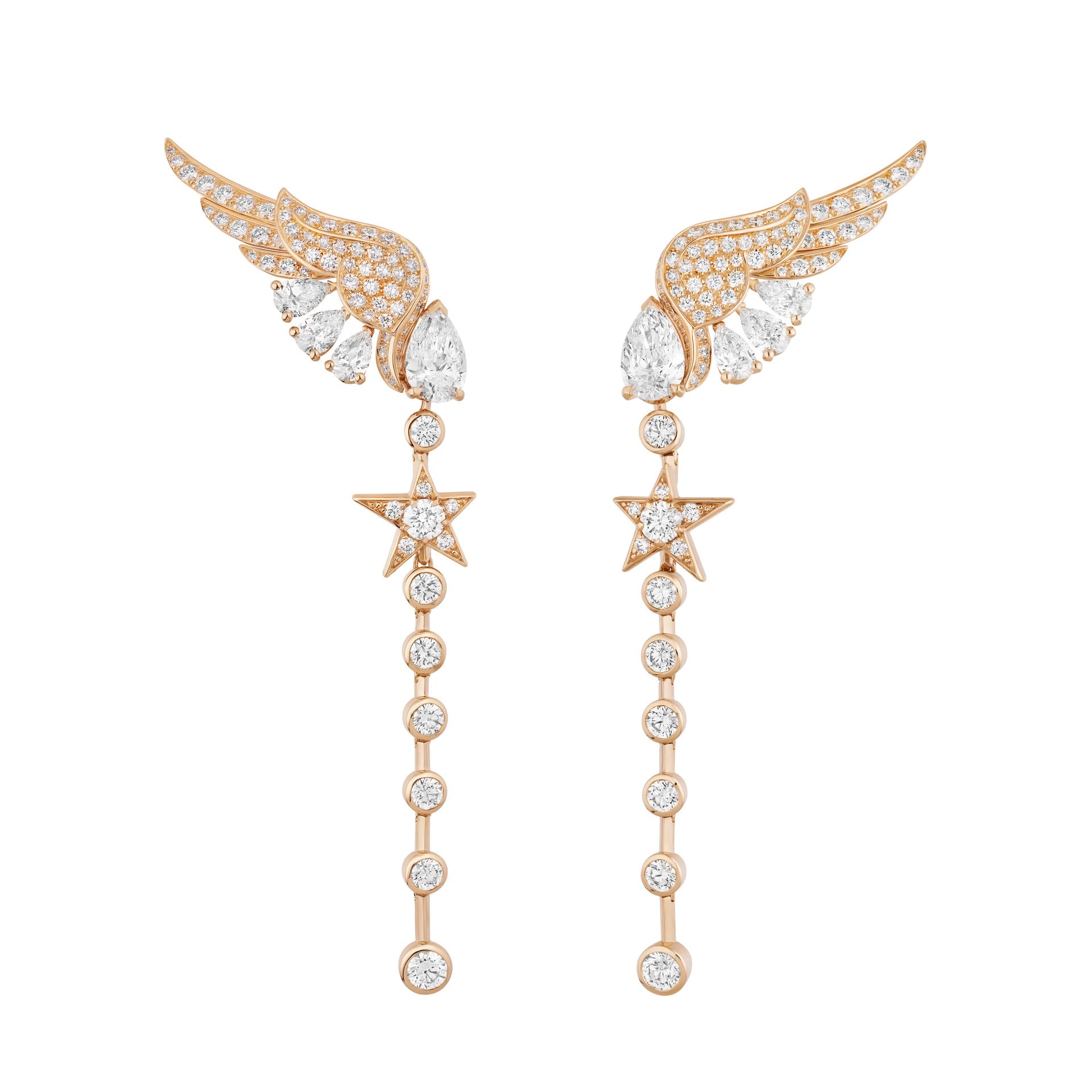 Pretty Wings Pink Gold耳環