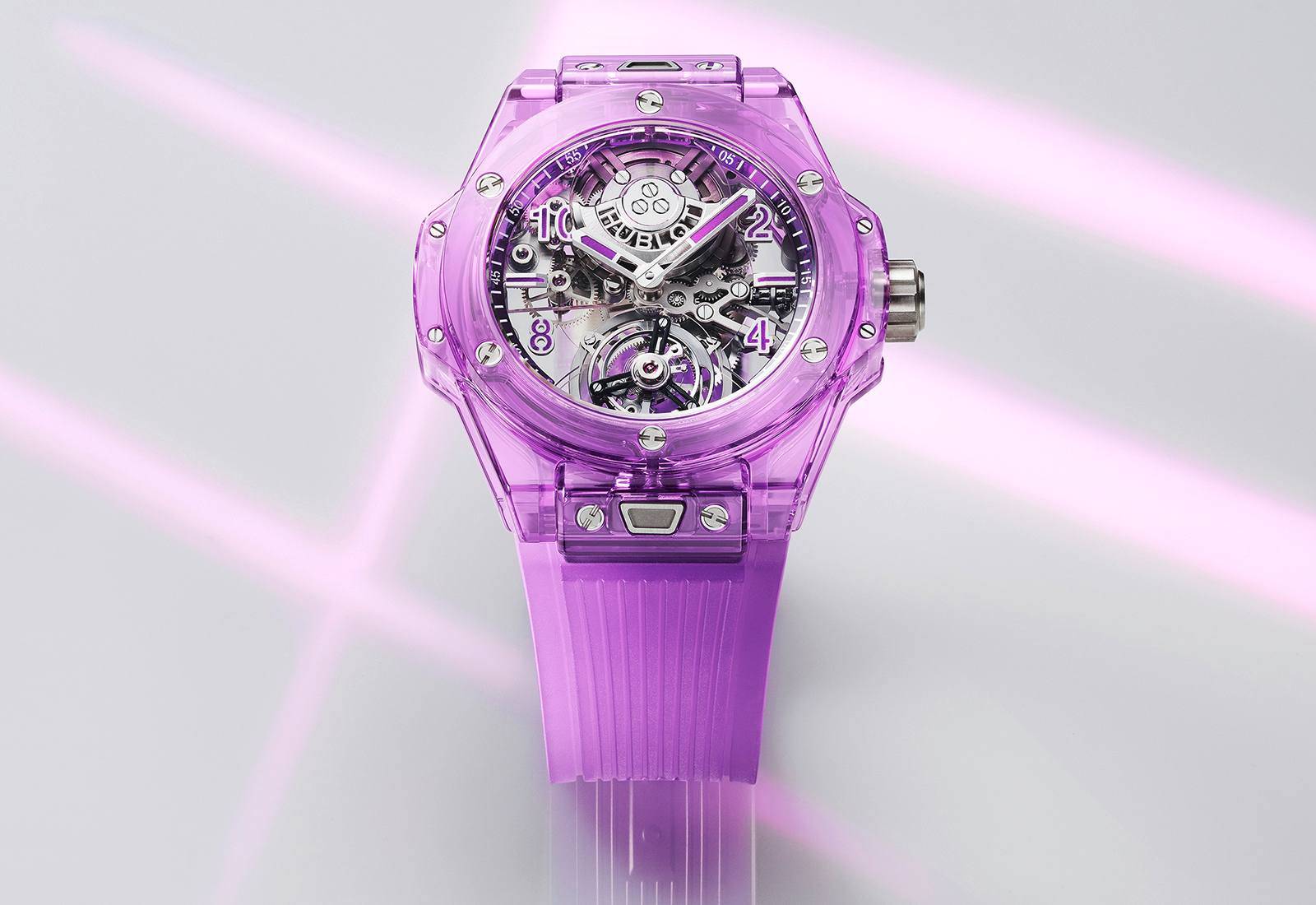 4HUBLOT Big Bang紫色藍寶石陀飛輪