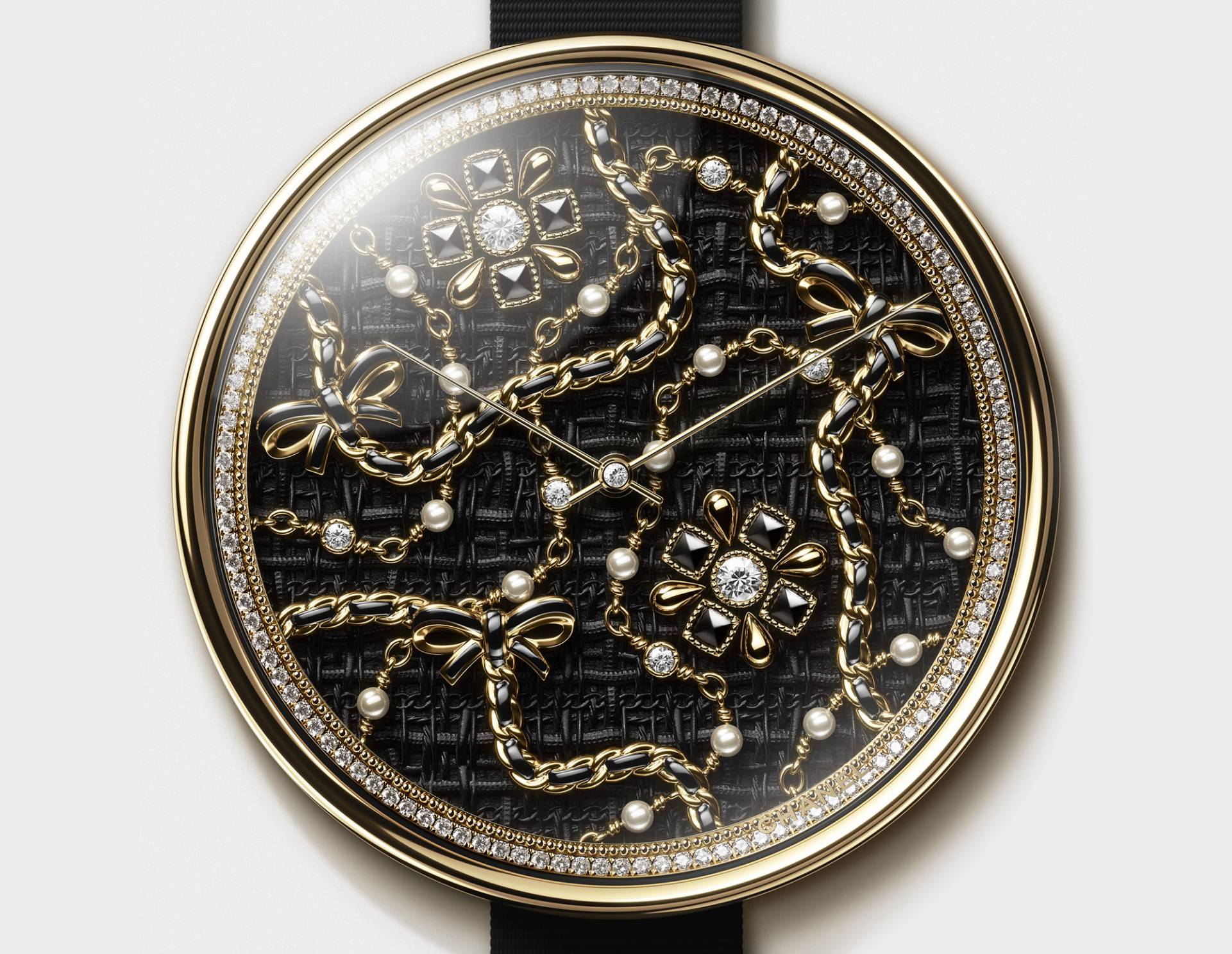 MADEMOISELLE PRIVE 珍珠圖騰腕錶單品圖1